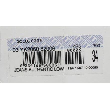 Acht Blue Wash Straight Fit Low Waist Jeans