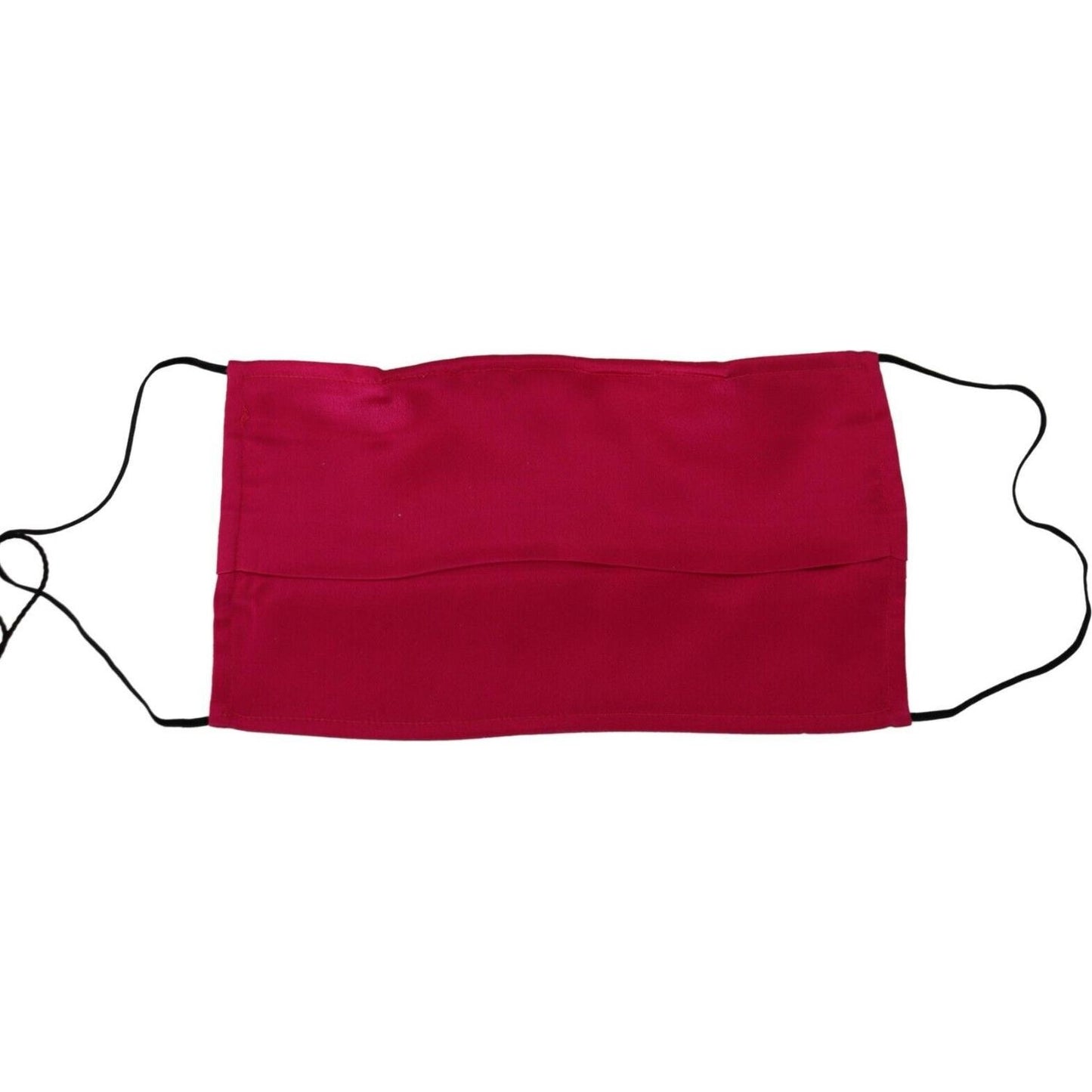 Dolce & Gabbana Red Cotton Pleated Elastic Ear Strap One Size Face Mask Dolce & Gabbana