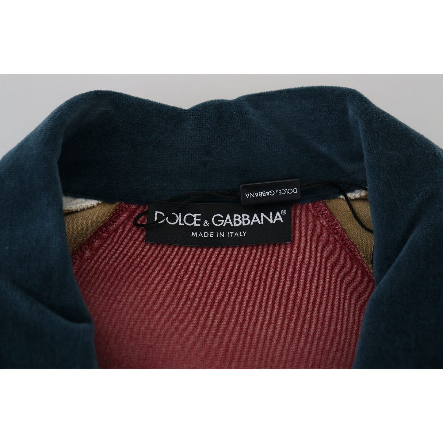Dolce & Gabbana Multicolor Cotton Collared Pullover Sweater Dolce & Gabbana