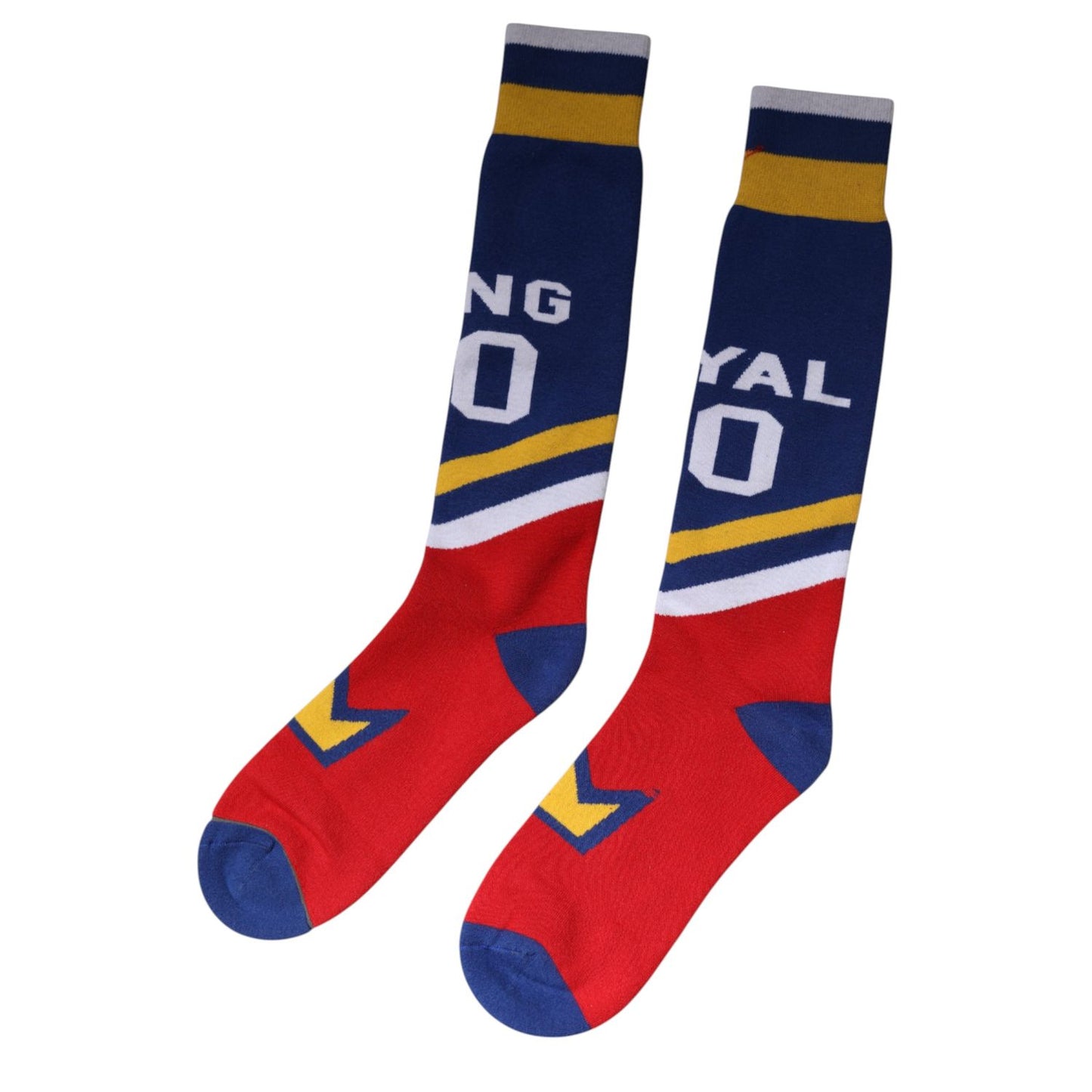 Dolce & Gabbana Multicolor Cotton Stretch Over Calf Socks