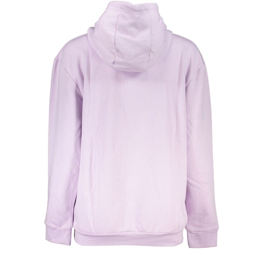 Cavalli Class Purple Cotton Sweatshirt Cavalli Class