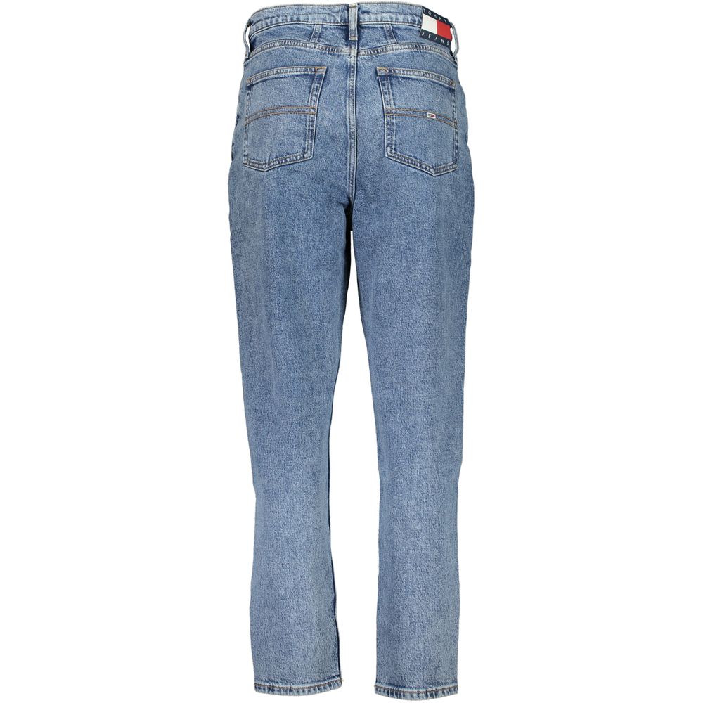 Tommy Hilfiger Blue Cotton Mom Jeans Tommy Hilfiger