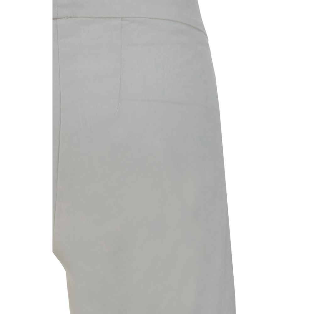 Avenue Montaigne White Rayon Casual Pants