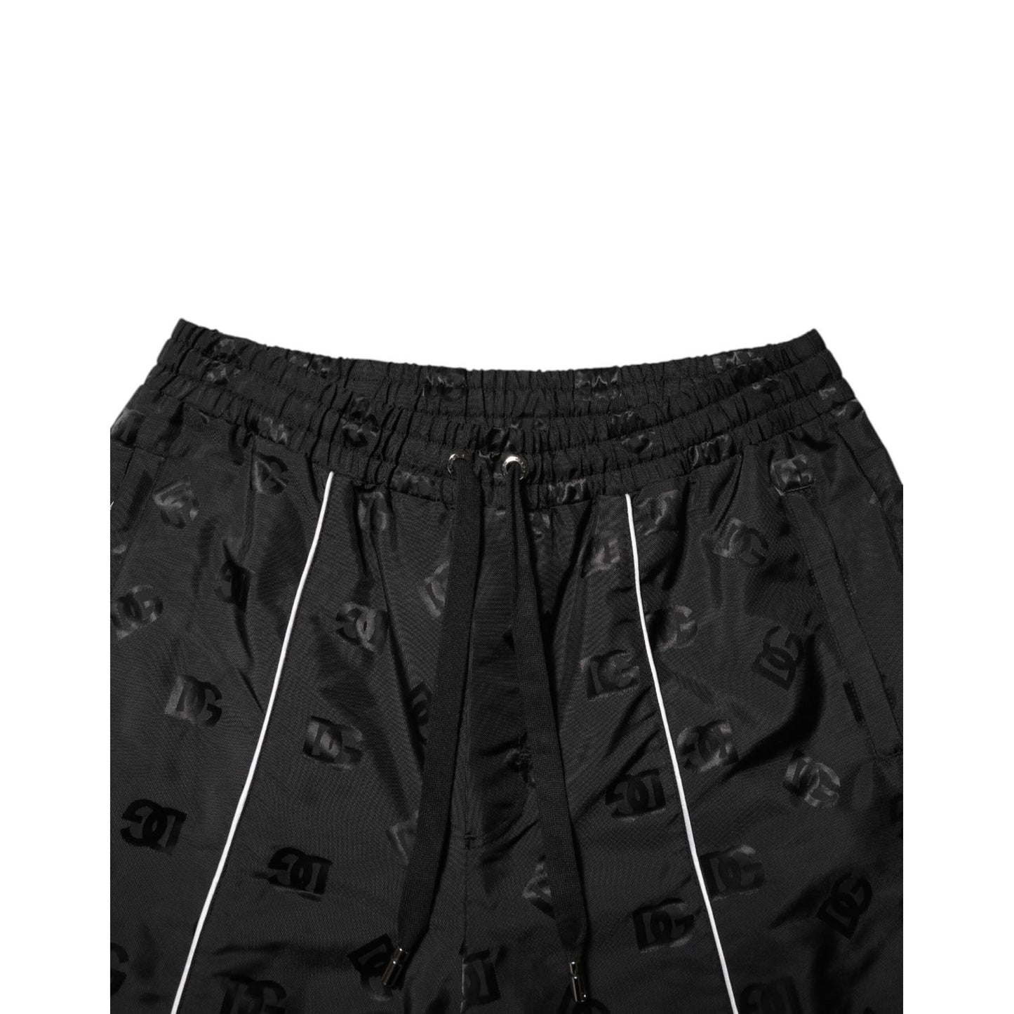 Dolce & Gabbana Black Cotton Straight Jogger Sweatpants Pants