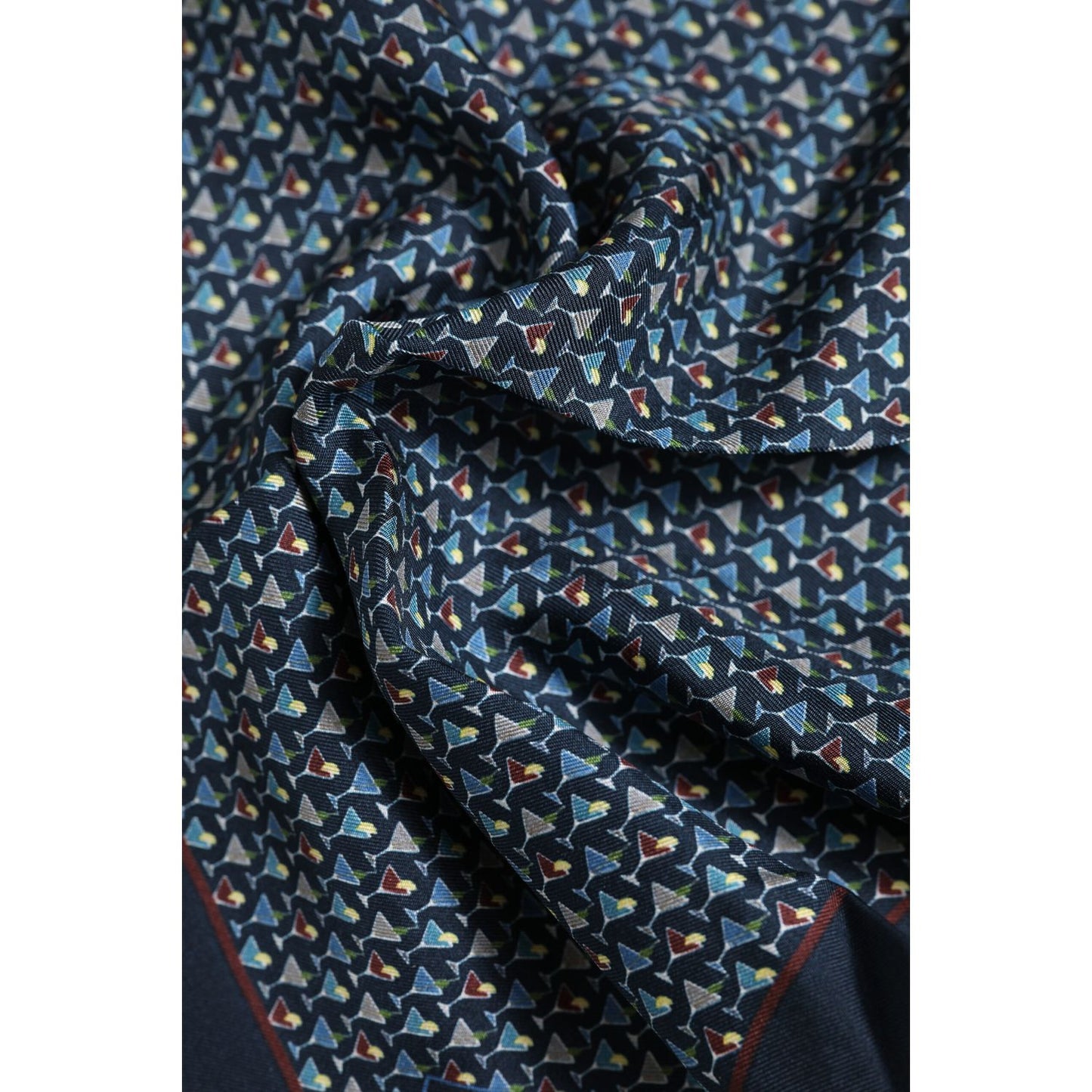 Dolce & Gabbana Blue Cocktail Silk Square Foulard Scarf