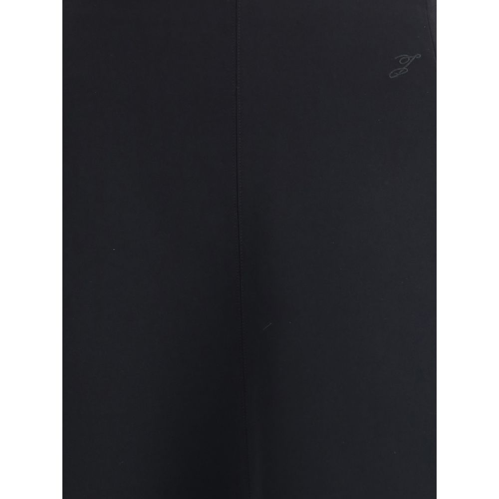 Jacquemus Black Cotton Midi Skirt Jacquemus