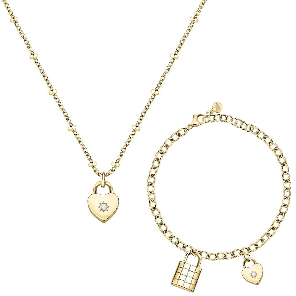 MORELLATO GIOIELLI Mod. ABBRACCIO Necklace + Bracelet Special Pack DESIGNER FASHION JEWELLERY