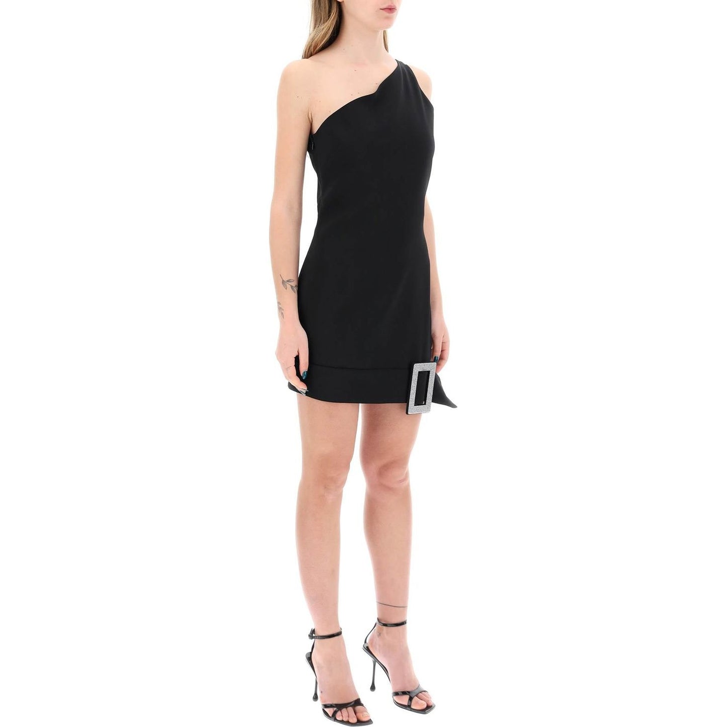 Giuseppe Di Morabito one-shoulder mini dress with rhin Dresses Giuseppe Di Morabito