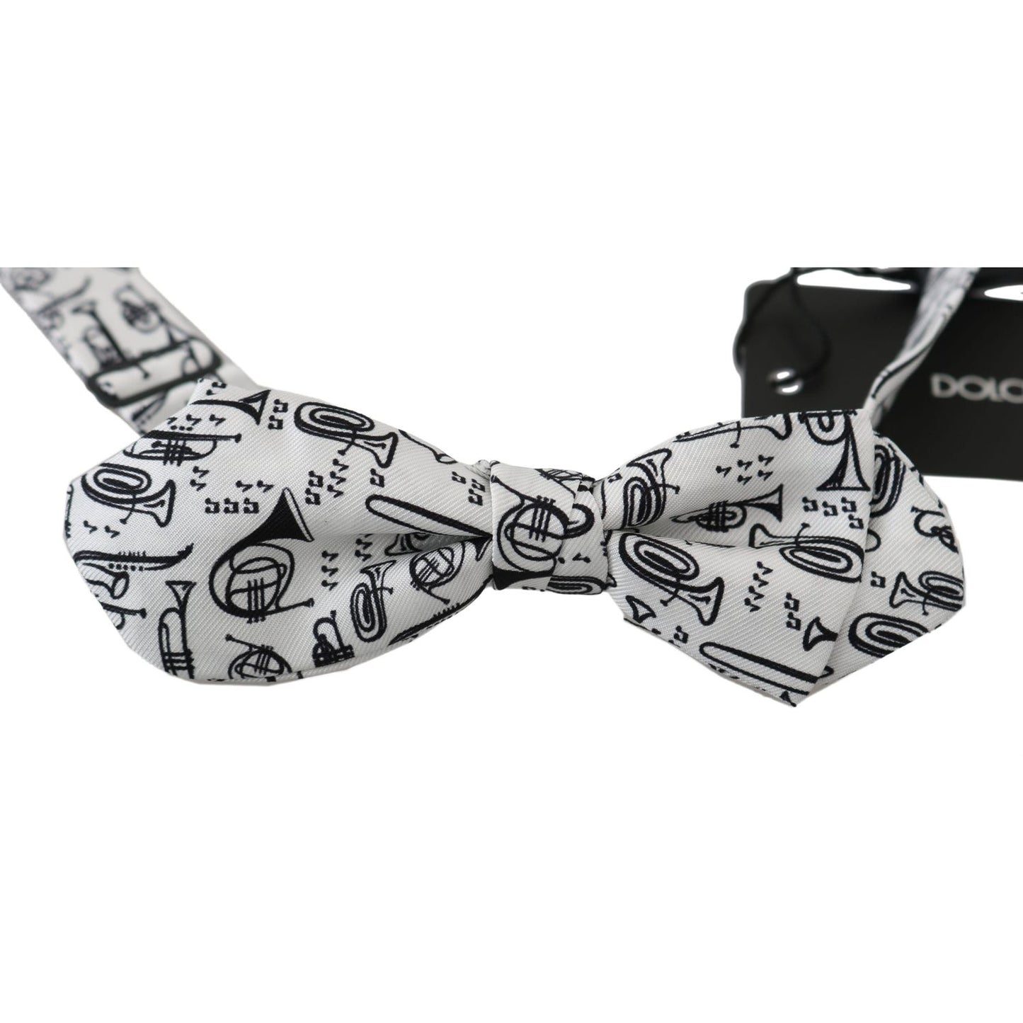 Dolce & Gabbana Elegant White Silk Bow Tie for Sophisticated Evenings Bow Tie Dolce & Gabbana