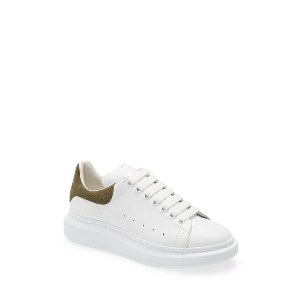 Alexander McQueen White Calfskin Chunky Sneakers