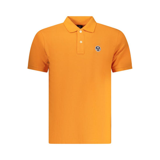 North Sails Arancione Cotton Men Polo