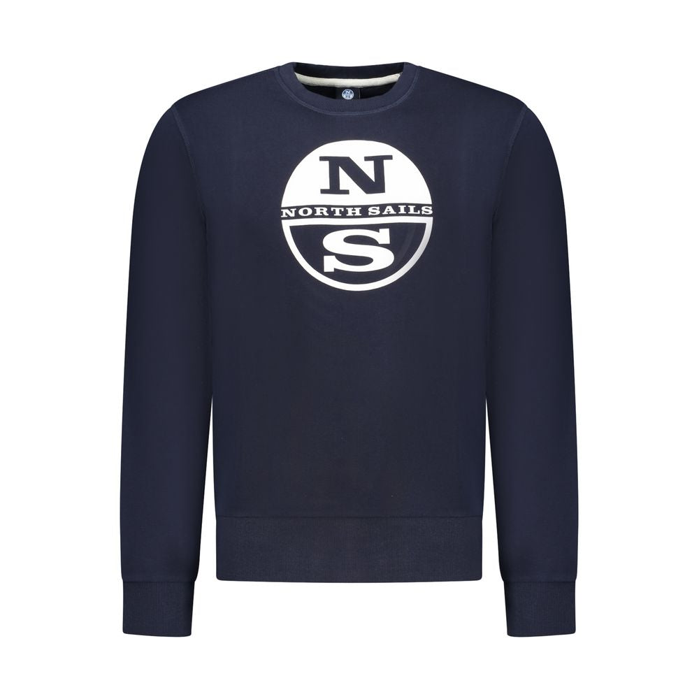 North Sails Blue Cotton Men Sweatshirt 1728,3XL,67403481248,Blue,Clothing,L,M,Men,New with tags,North Sails,S,Sweaters - Clothing,Sweatshirts - Sweaters - Clothing,XL,XXL