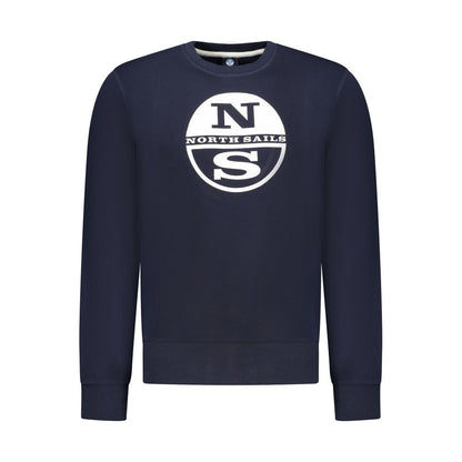 North Sails Blue Cotton Men Sweatshirt 1728,3XL,67403481248,Blue,Clothing,L,M,Men,New with tags,North Sails,S,Sweaters - Clothing,Sweatshirts - Sweaters - Clothing,XL,XXL
