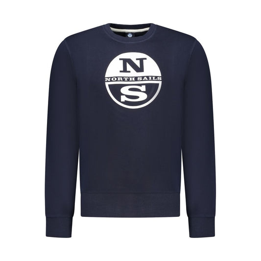 North Sails Blue Cotton Men Sweatshirt 1728,3XL,67403481248,Blue,Clothing,L,M,Men,New with tags,North Sails,S,Sweaters - Clothing,Sweatshirts - Sweaters - Clothing,XL,XXL