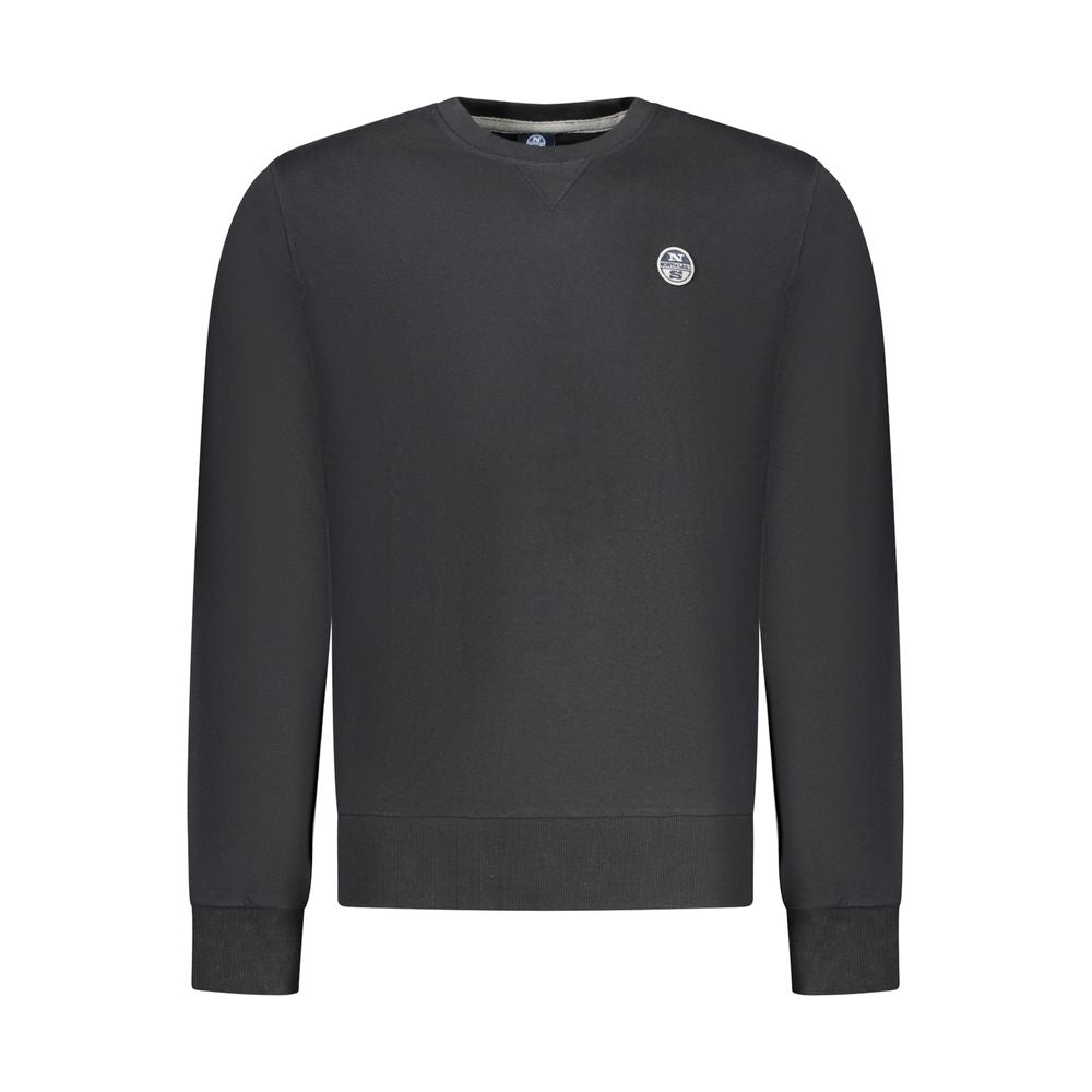 North Sails Black Cotton Men Sweatshirt 1728,3XL,67403481248,Black,Clothing,L,M,Men,New with tags,North Sails,S,Sweaters - Clothing,Sweatshirts - Sweaters - Clothing,XL,XXL