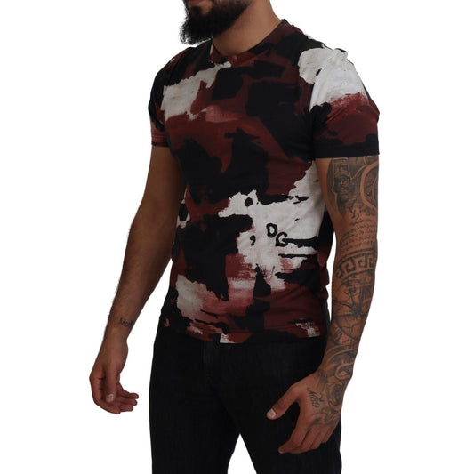 Dolce & Gabbana Multicolor Tie Dye Cotton Crew Neck T-shirt
