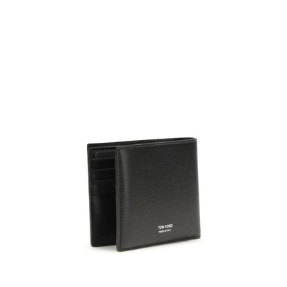 Tom Ford Black Calf Leather Bos Taurus Wallet 1728,72470364320,Accessories,Black,Men,New with tags,Tom Ford,Wallets - Accessories,Wallets - Wallets - Accessories