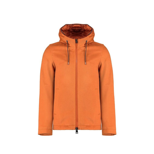 Herno Orange Cashmere Jackets And Coat