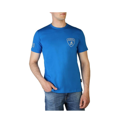 Lamborghini Blue Cotton T-Shirt