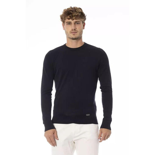 Baldinini Trend Blue Cashmere Sweatshirt