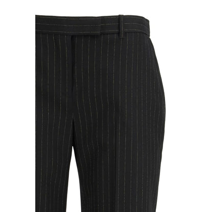 Alexander McQueen Black Wool Oves Aries Dress Pants
