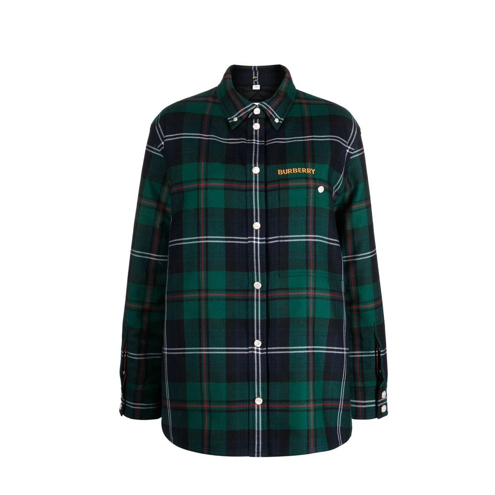 Burberry Bicolor Wool Biker Jacket