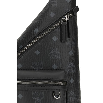 MCM Black Fabric Shoulder Bag