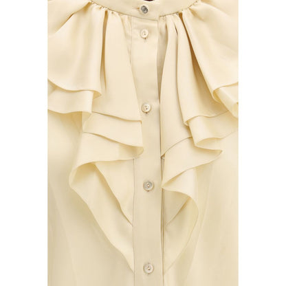Gucci Beige Silk Shirt