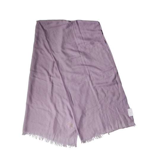 Brunello Cucinelli Purple Cashmere Silk Fringe Wrap 200cm x 95cm Scarf