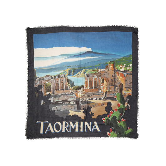 Dolce & Gabbana Multicolor Taormina Modal Shawl 130cm x 130cm Men Scarf