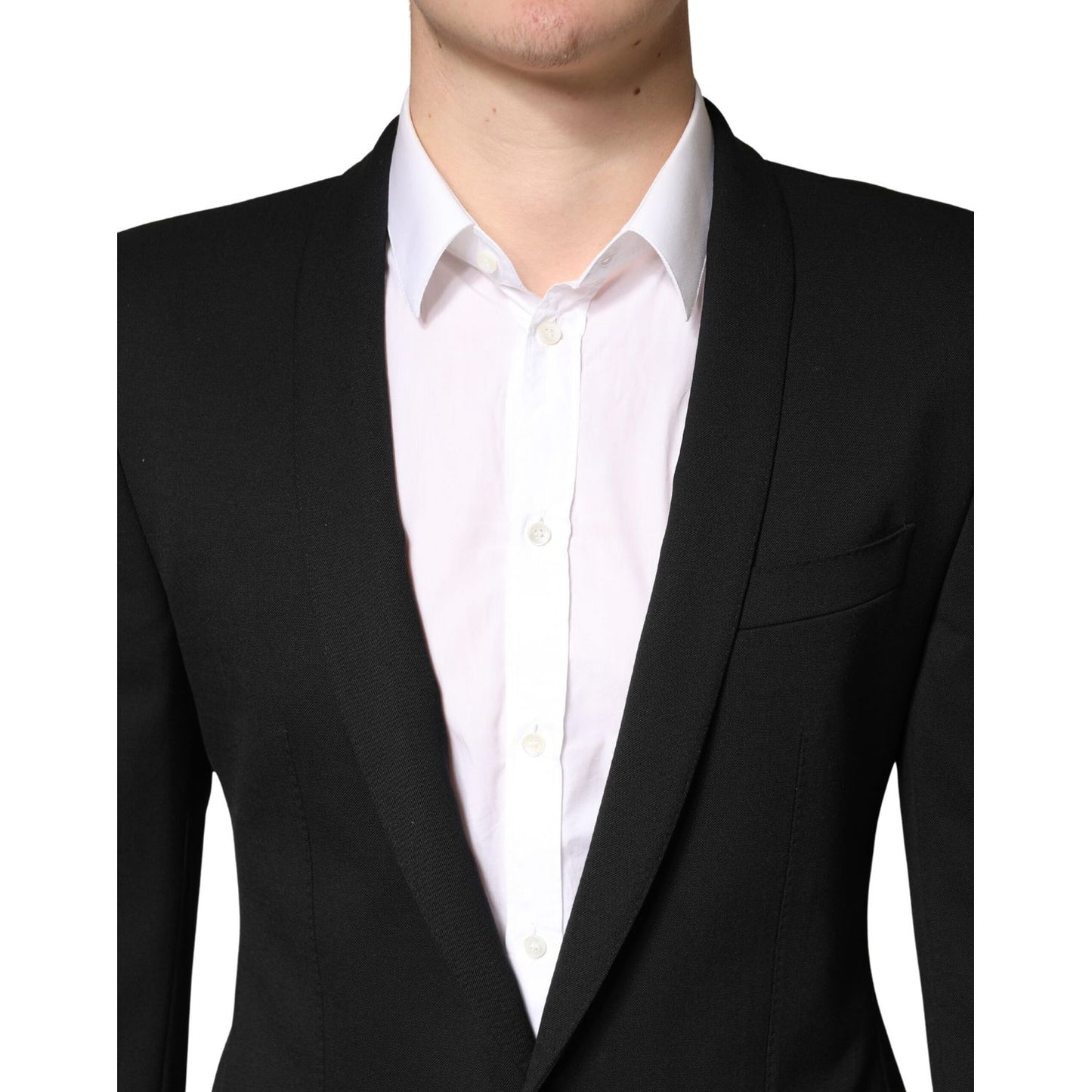 Dolce & Gabbana Black Embellished Single Breasted Blazer