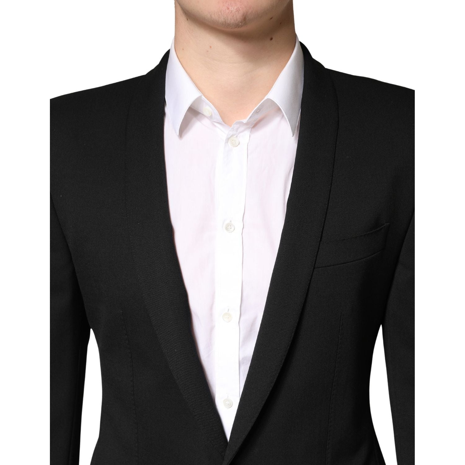 Dolce & Gabbana Black Embellished Single Breasted Blazer