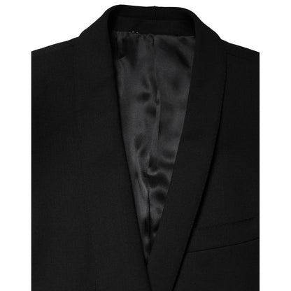 Dolce & Gabbana Black Embellished Single Breasted Blazer