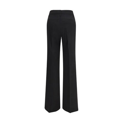 Max Mara Black Wool Flared Pants