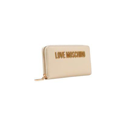Love Moschino Beige Polyethylene Wallet 1728,71956299936,Accessories,Beige,Love Moschino,New with tags,Wallets - Accessories,Wallets - Wallets - Accessories,Women