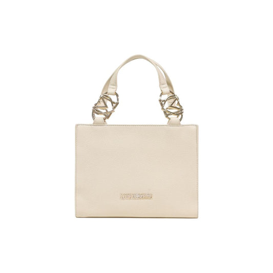 Love Moschino Beige Polyethylene Handbag 1728,71956299936,Bags,Beige,Handbags - Bags,Love Moschino,New with tags,Women