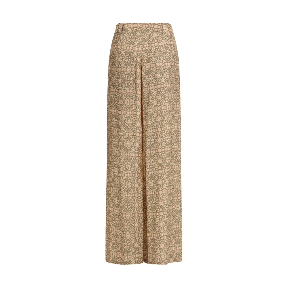 Kristina Ti Multicolor Viscose Casual Pants