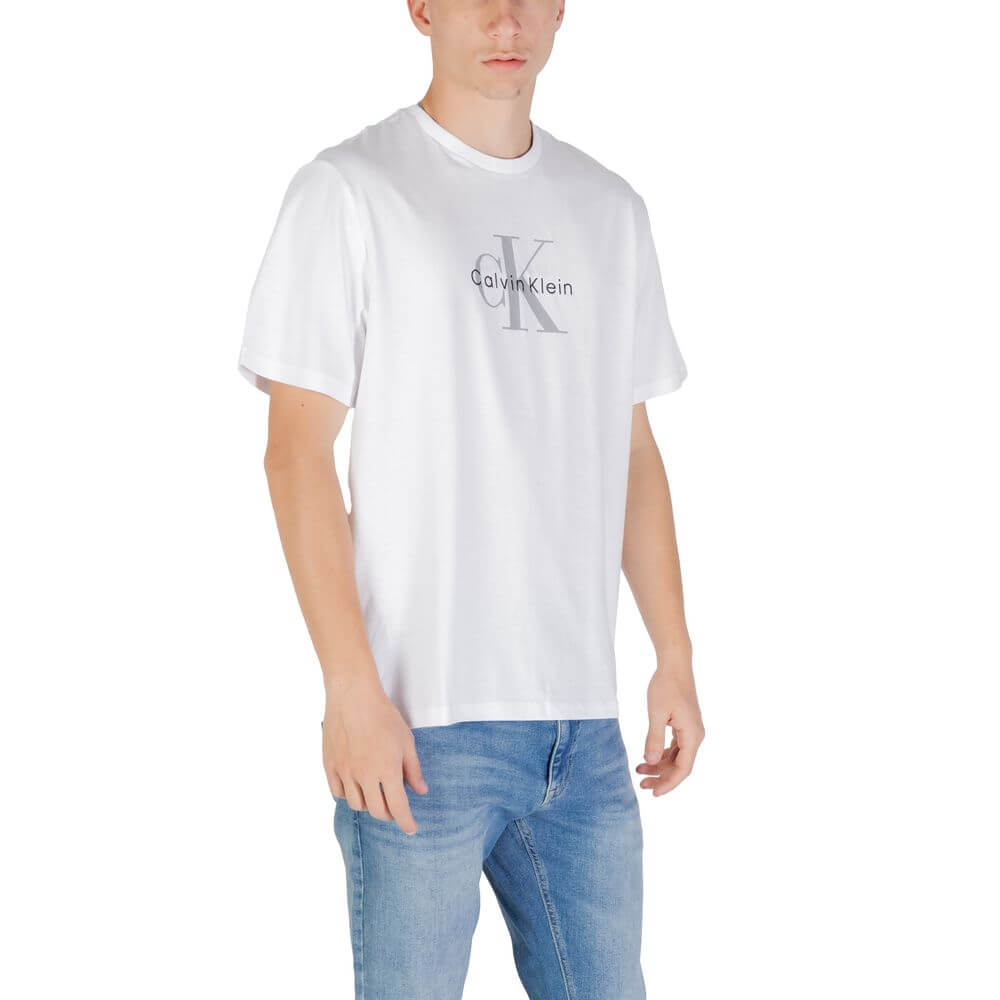 Calvin Klein Jeans White Cotton T-Shirt