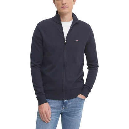 Tommy Hilfiger Blue Cotton Cardigan