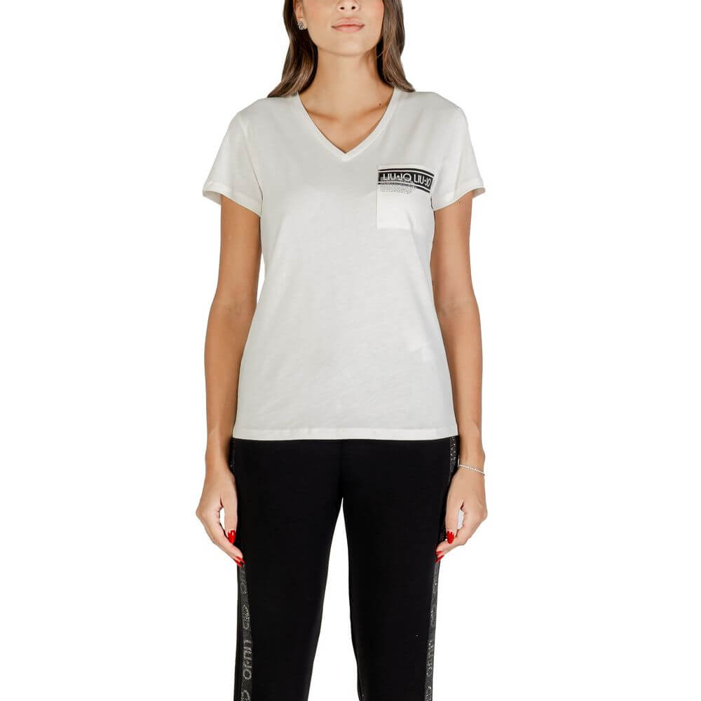 Liu Jo White Cotton T-Shirt