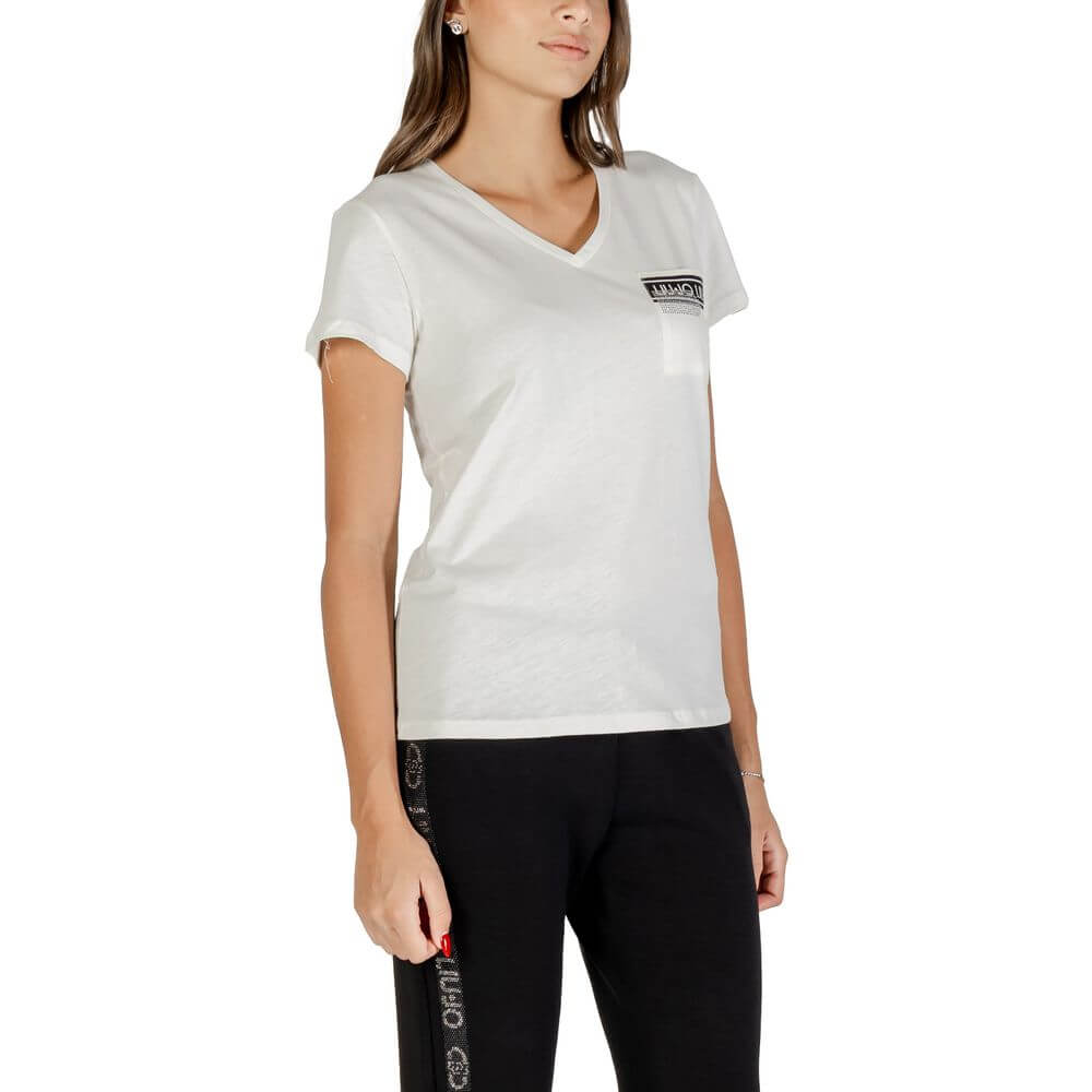 Liu Jo White Cotton T-Shirt