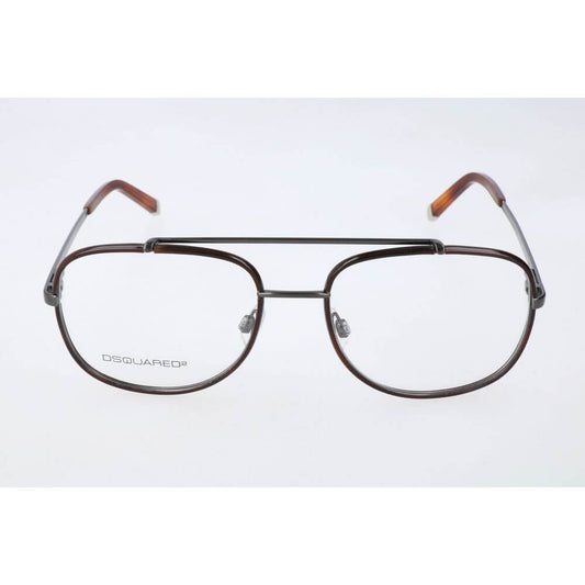 Dsquared² Brown Metal Glasses (Frames)