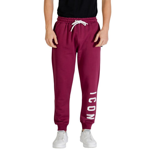 Icon Bordeaux Cotton Joggers (Workout Pants) 1728,71956299936,Bordeaux,Clothing,Icon,IT42 | XS,Joggers (workout pants) - Sportswear - Clothing,Men,New with tags,Sportswear - Clothing