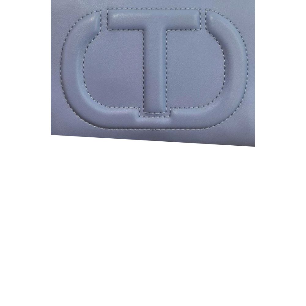 Twinset Blue PU Women Crossbody