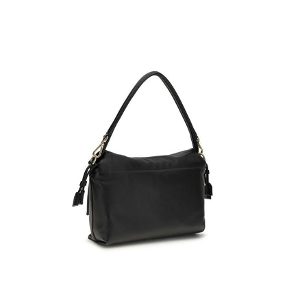 Fendi Black Lamb Ovis Aries Aries Shoulder Bag