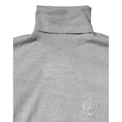 Dolce & Gabbana Gray LongSleeve Turtleneck Pullover Sweater