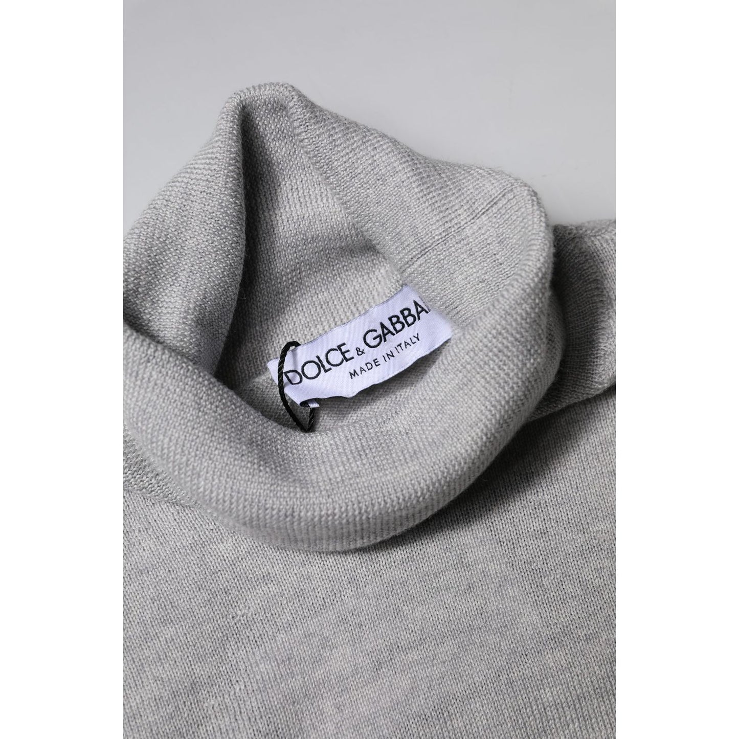 Dolce & Gabbana Gray LongSleeve Turtleneck Pullover Sweater