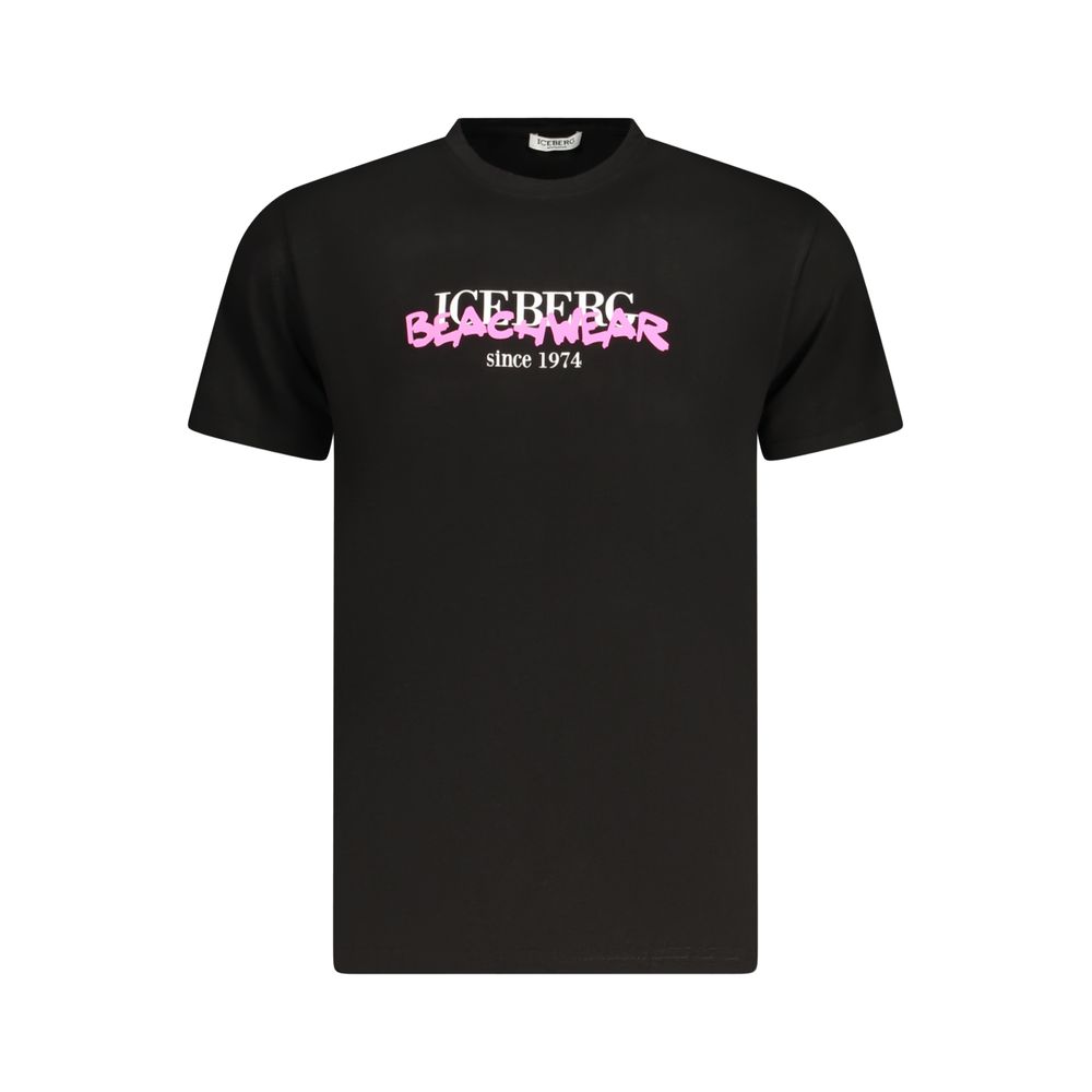 Iceberg Black Cotton T-Shirt
