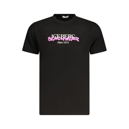 Iceberg Black Cotton T-Shirt