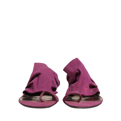 Dolce & Gabbana Violet Heels Sandals Shoes